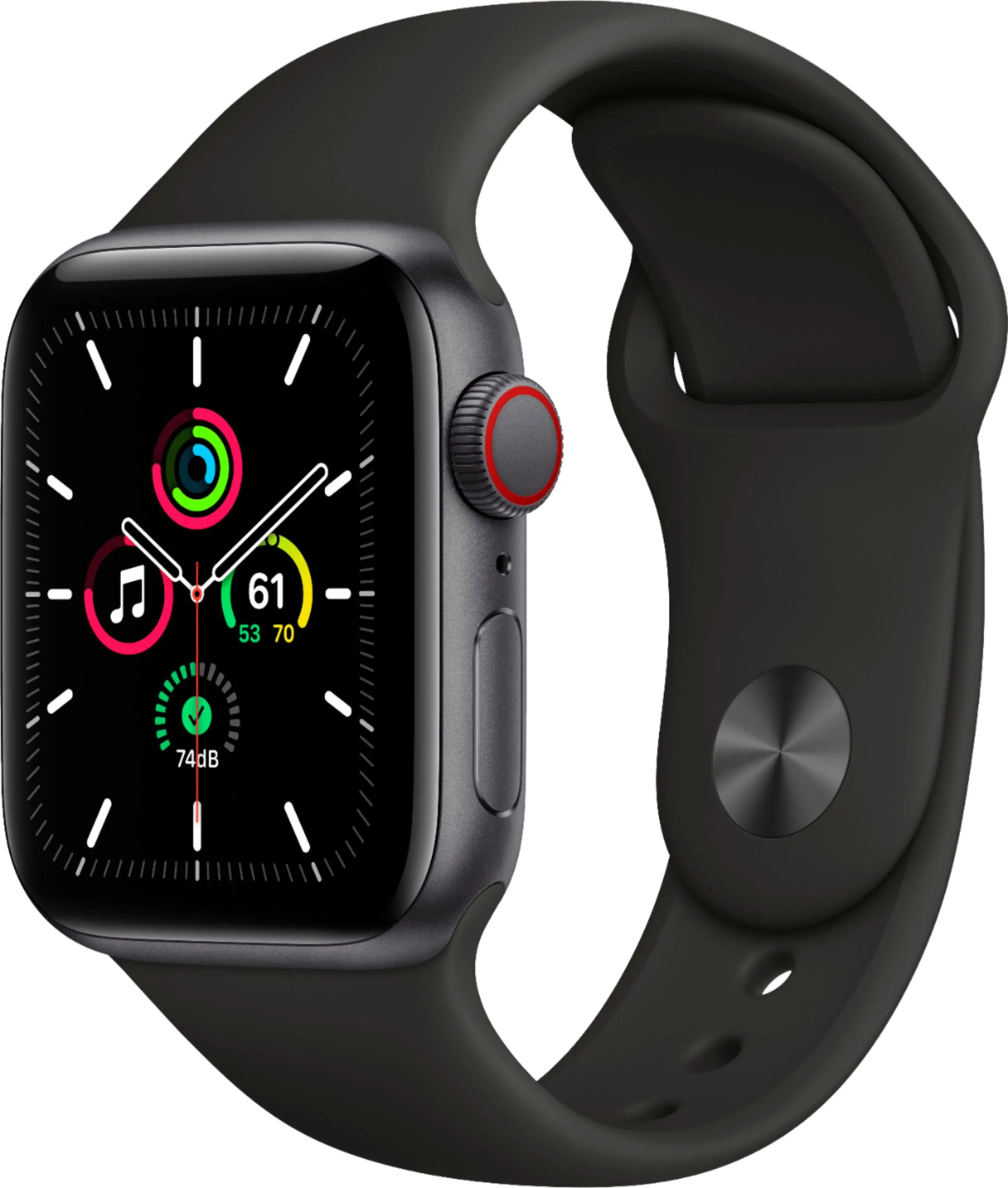 Apple Watch SE 40mm (GPS Cellular) (Space Grey With Sports Loop ) - (MYED2LL/A)