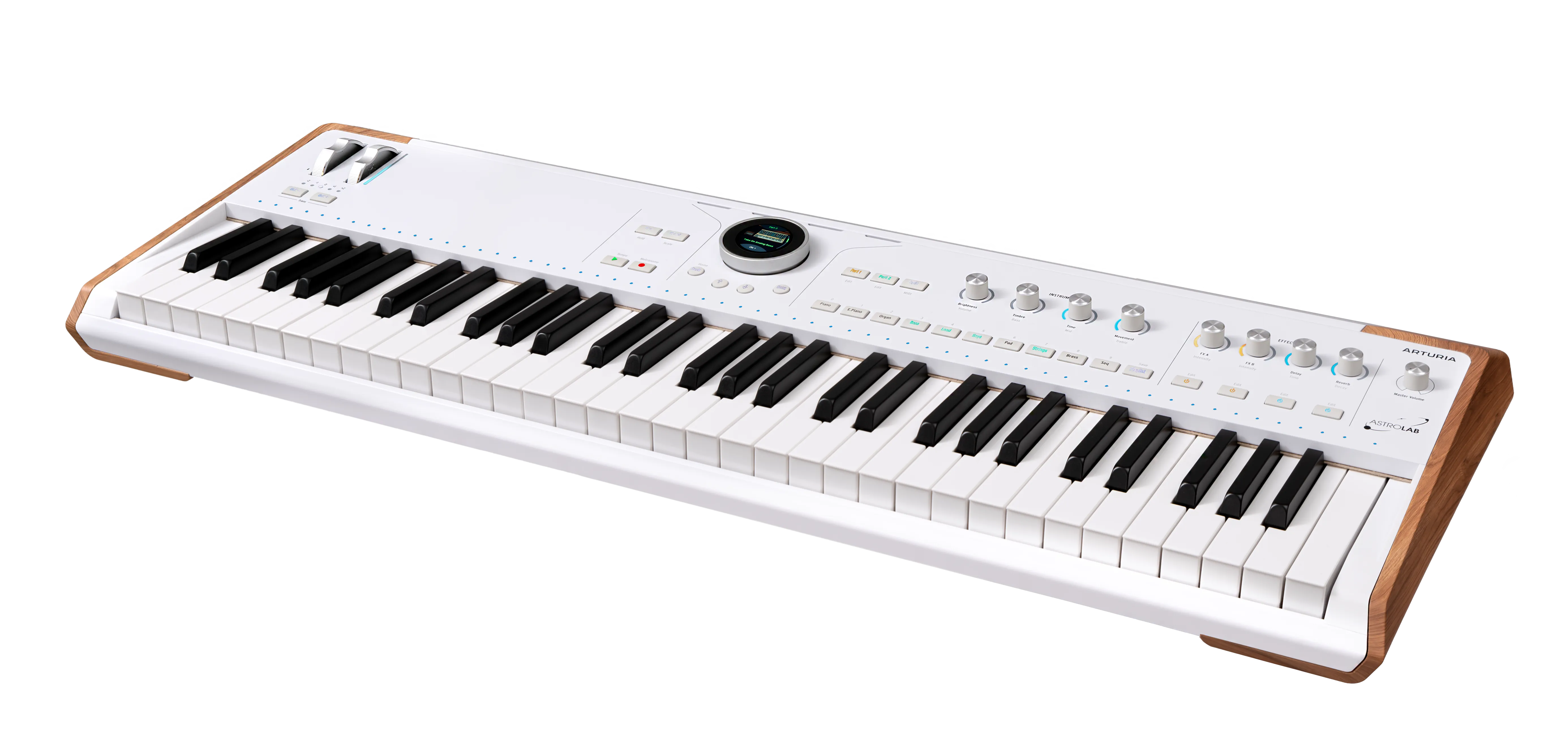 Arturia ASTROLAB61WH Semi-Weighted Stage Keyboard With Aftertouch (White) - 61 Keys