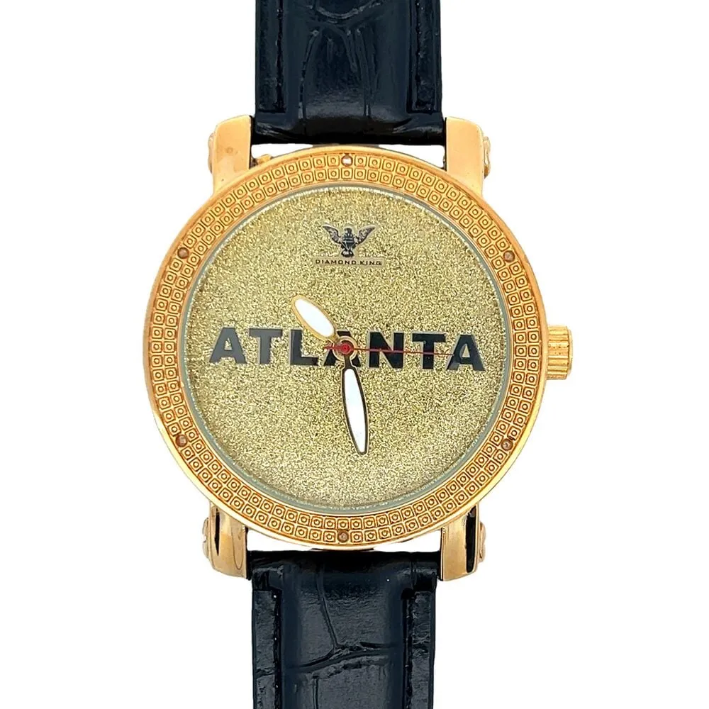 Atlanta Dial Hip Hop Real Diamond Watch