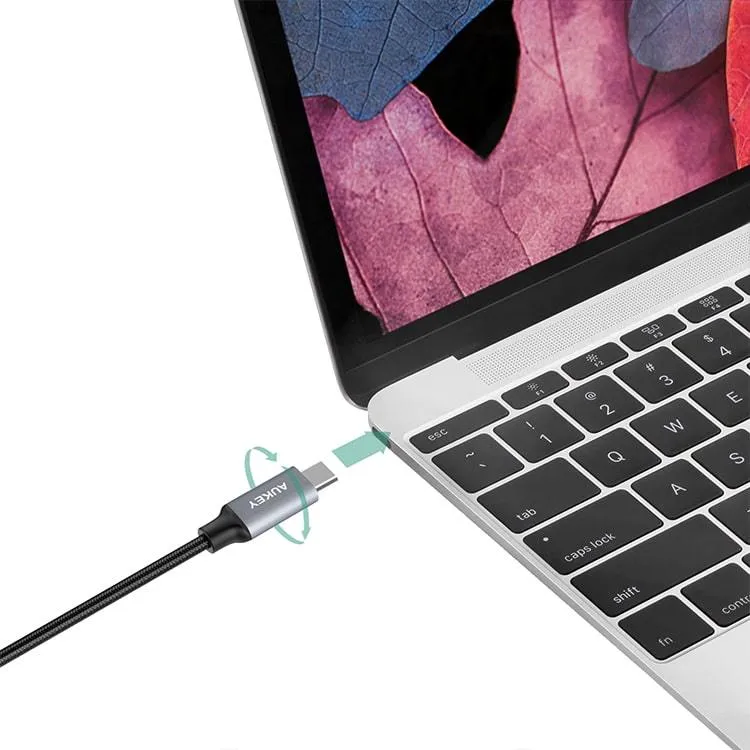 AUKEY® Braided USB-C 2.0 to USB-C Cable (6.6ft)