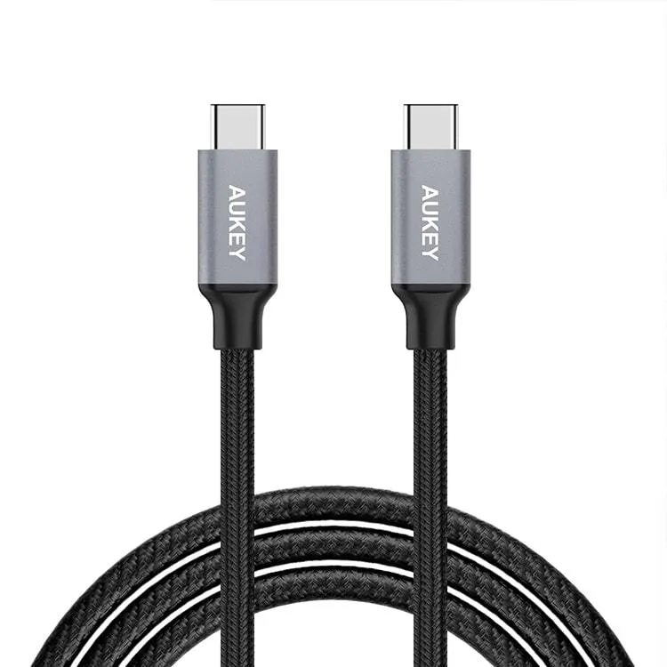 AUKEY® Braided USB-C 2.0 to USB-C Cable (6.6ft)