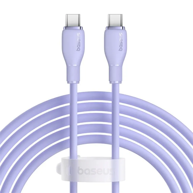 Baseus Pudding Series Fast Charging Cable Silicone Cable  100W Type-C to Type-C Data Cable