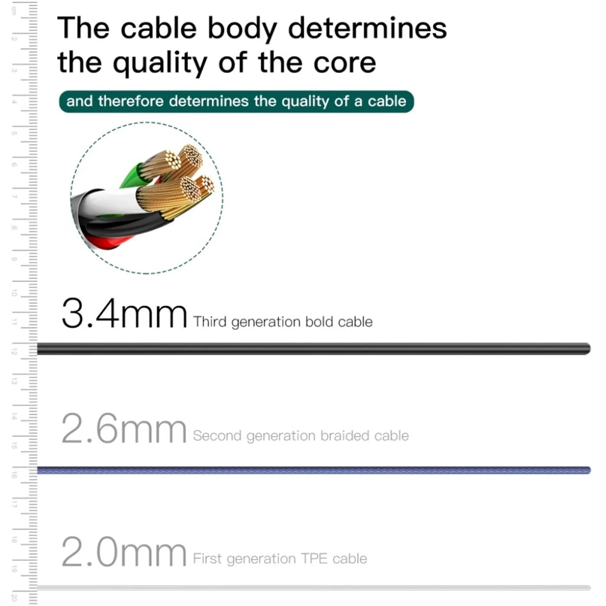 BASEUS Universal charging data cord - Black