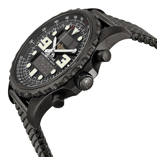 Breitling Chronospace Blacksteel Analog-Digital Multi-Function Men's Watch SS M7836522-BA26