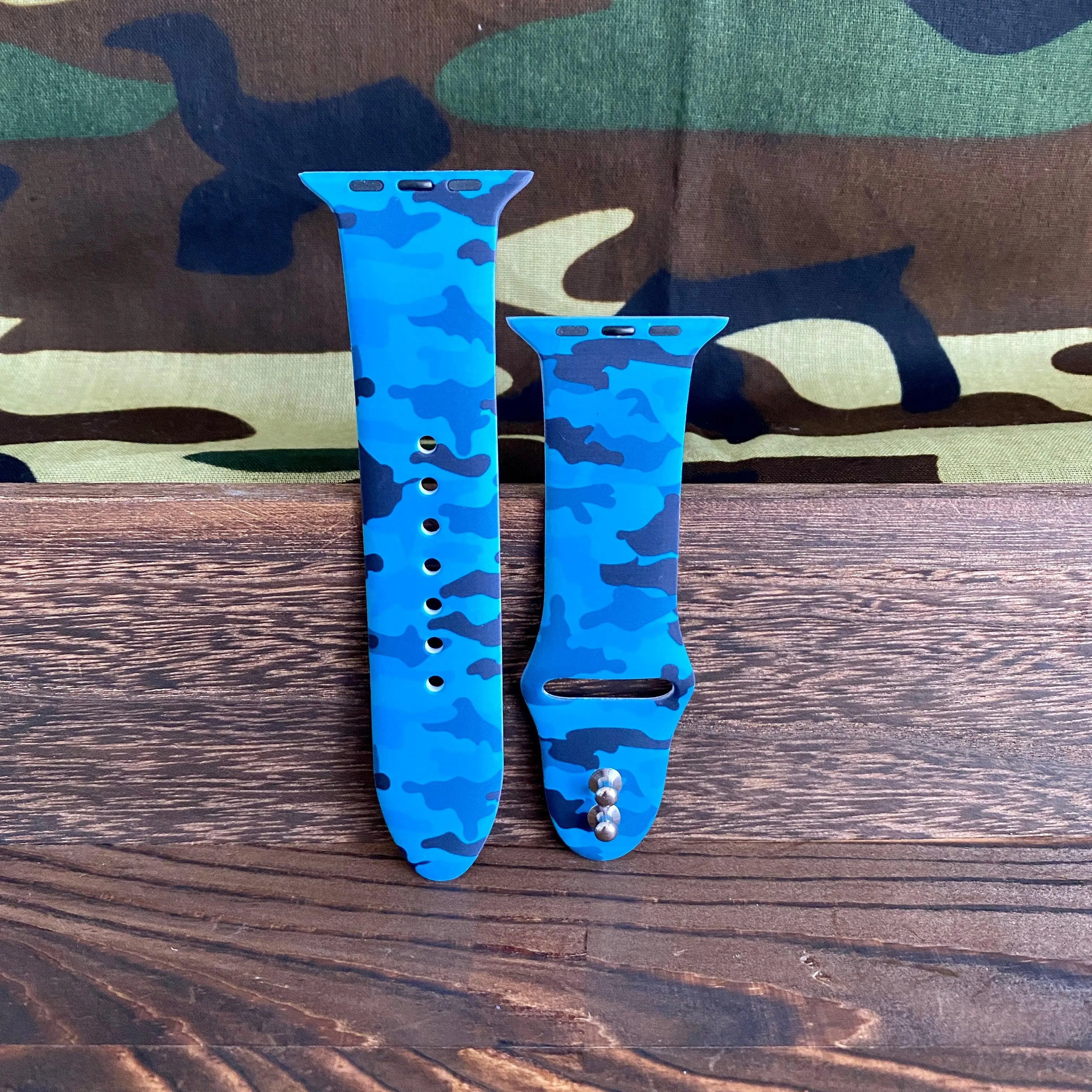 Camo Print Silicone Band For Apple Watch Multiple Colors Available