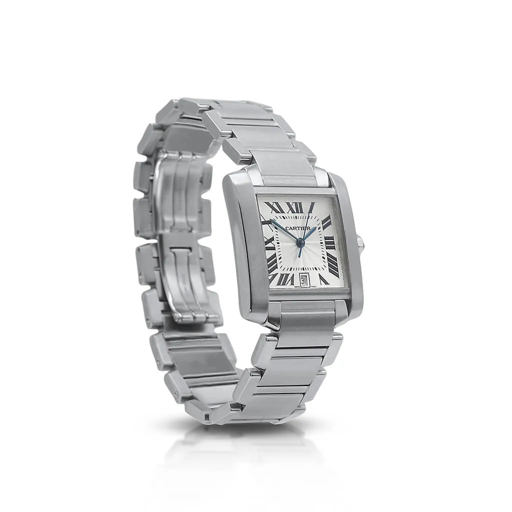 Cartier Tank Francaise Large Model Automatic Watch - Steel