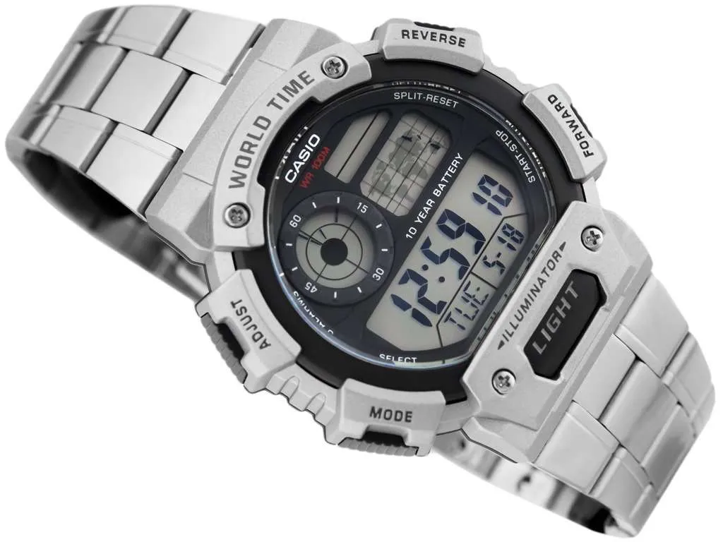 Casio AE-1400WHD-1AVDF Silver Stainless Watch for Men