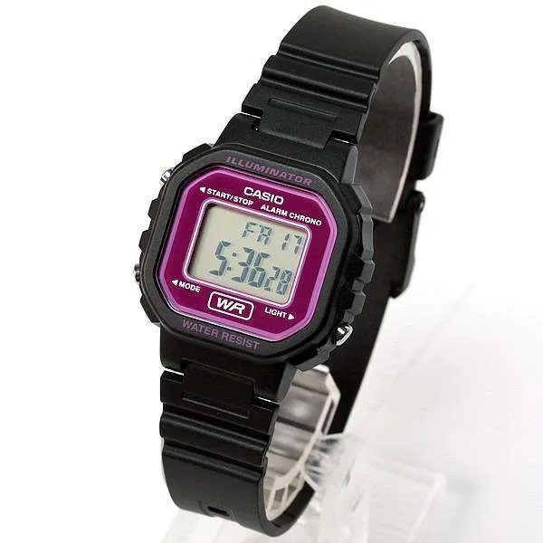 Casio LA-20WH-4ADF Black Resin Strap Watch for Women