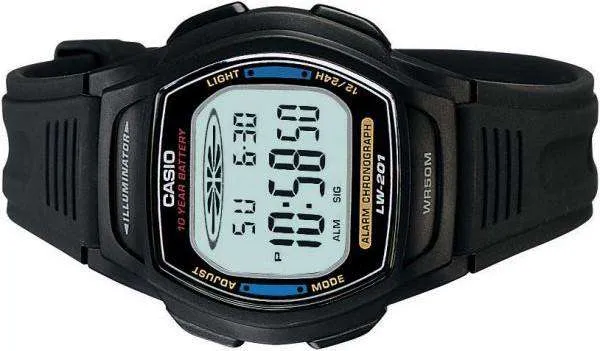 Casio LW-201-2AVDF Black Resin Strap Watch for Women