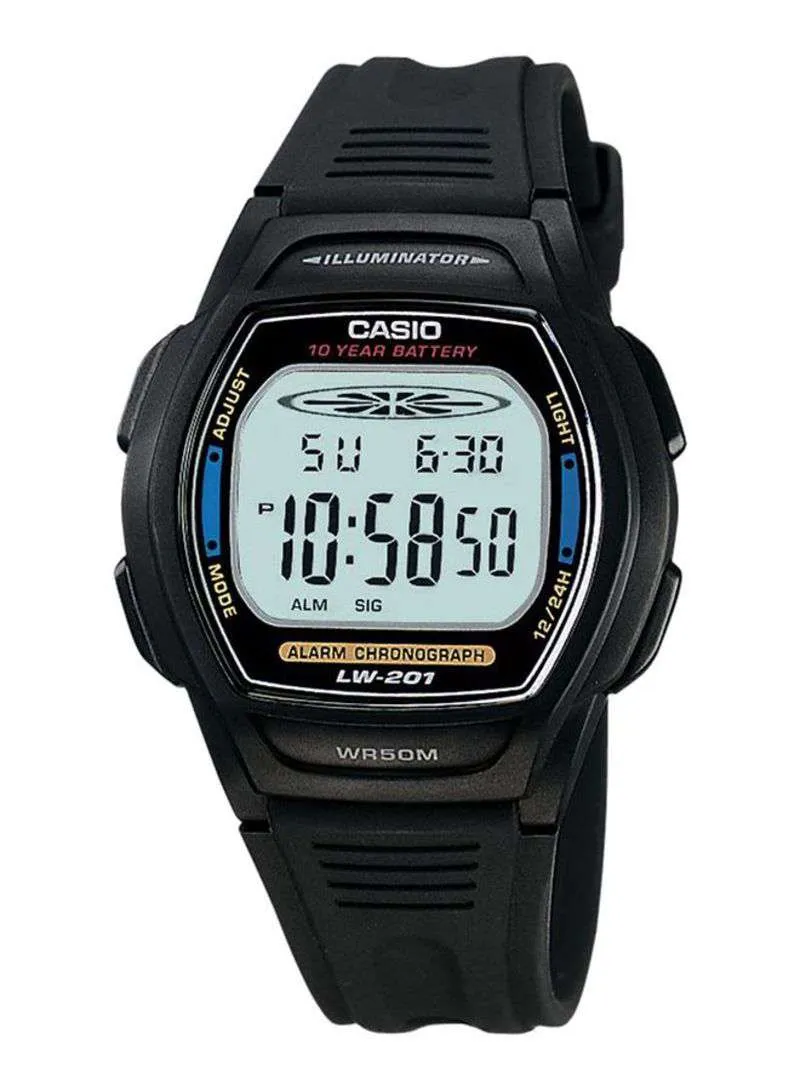 Casio LW-201-2AVDF Black Resin Strap Watch for Women