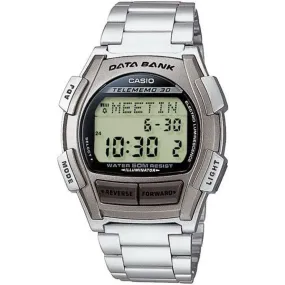 Casio Men's Digital 30-Page Databank Stainless Steel Watch DB35HD-8AV