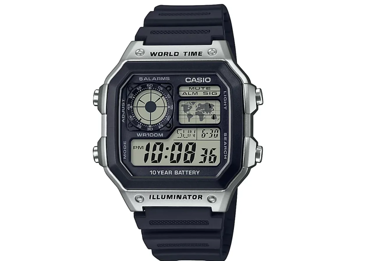 Casio Men's Digital Black Resin Strap Watch