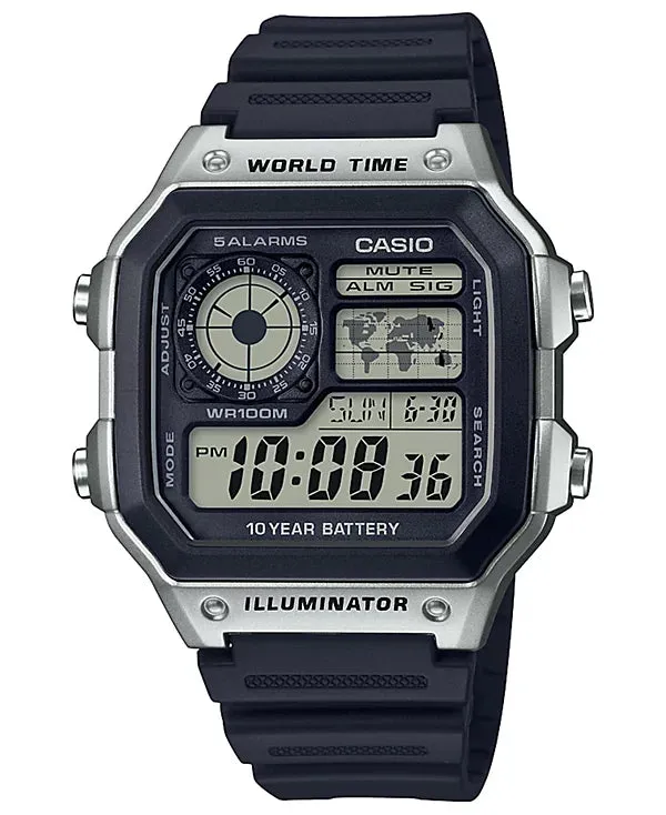 Casio Men's Digital Black Resin Strap Watch