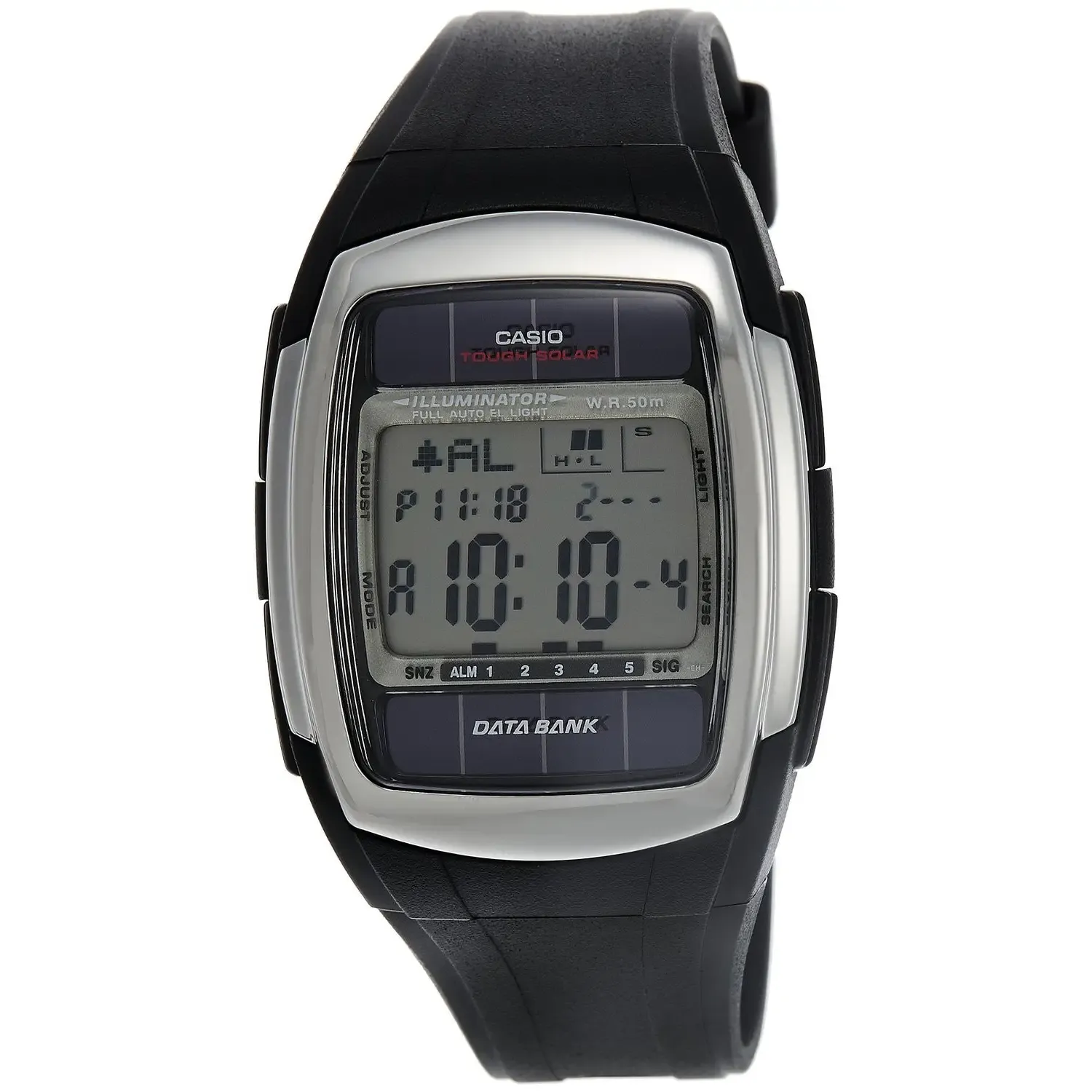 Casio Men's Tough Solar Powered Data Bank Black Watch DBE30-1AV