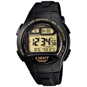 Casio Standard W-734-9AV Black Rubber Strap Sports Men's Watch