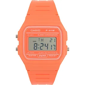 Casio Unisex Digital Watch in Orange