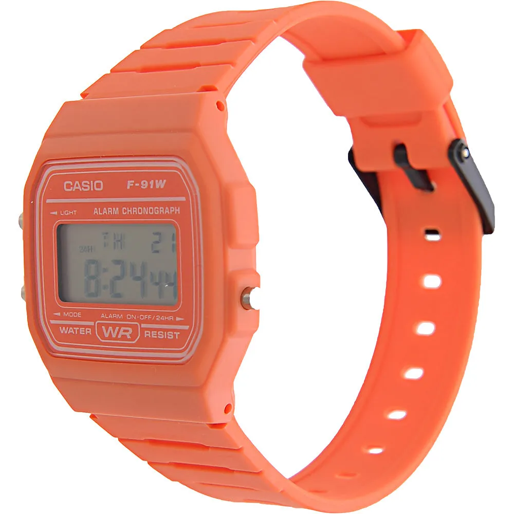 Casio Unisex Digital Watch in Orange