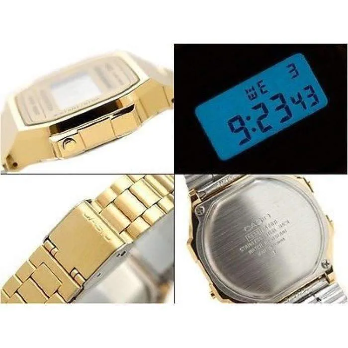 Casio Vintage A168WG-9WDF Gold Plated Watch For Women and Men