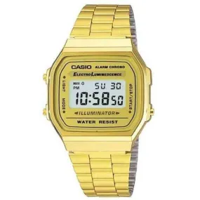 Casio Vintage A168WG-9WDF Gold Plated Watch For Women and Men