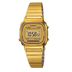 Casio Vintage LA670WGA-9D Gold Plated Watch for Women