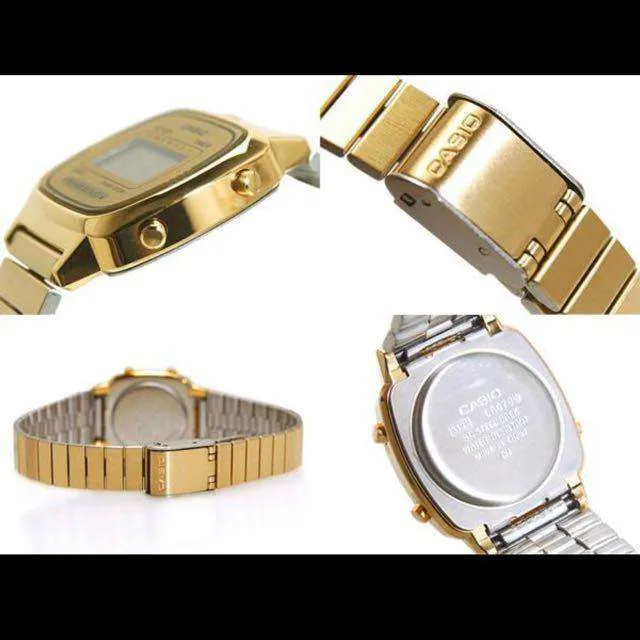 Casio Vintage LA670WGA-9D Gold Plated Watch for Women