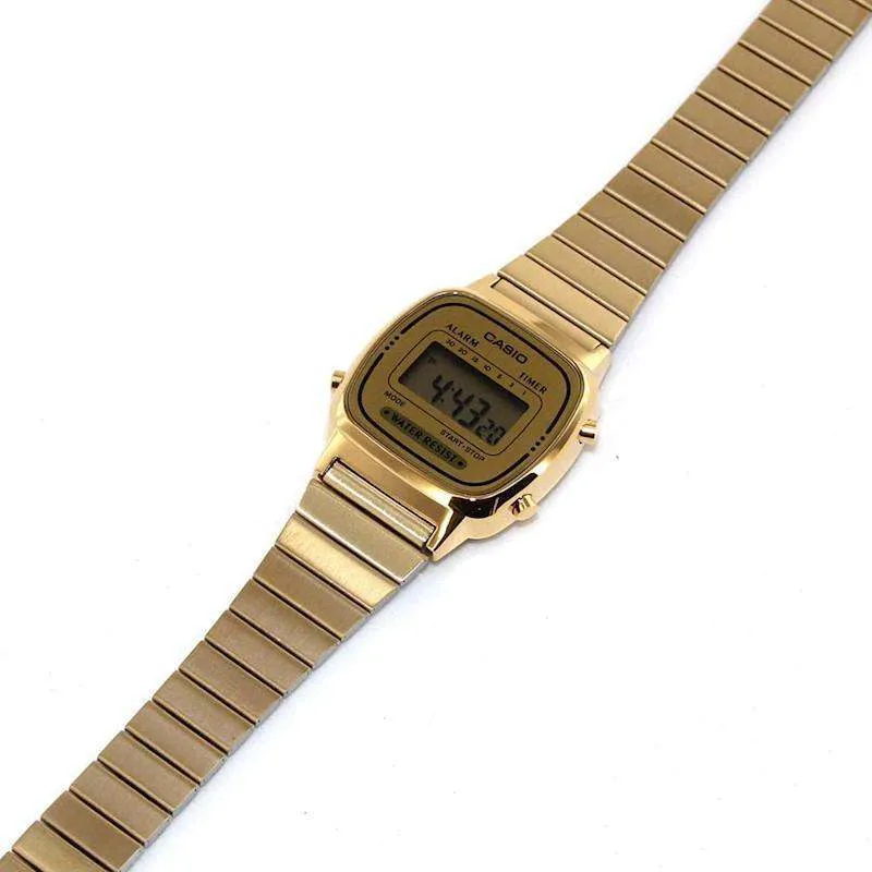 Casio Vintage LA670WGA-9D Gold Plated Watch for Women