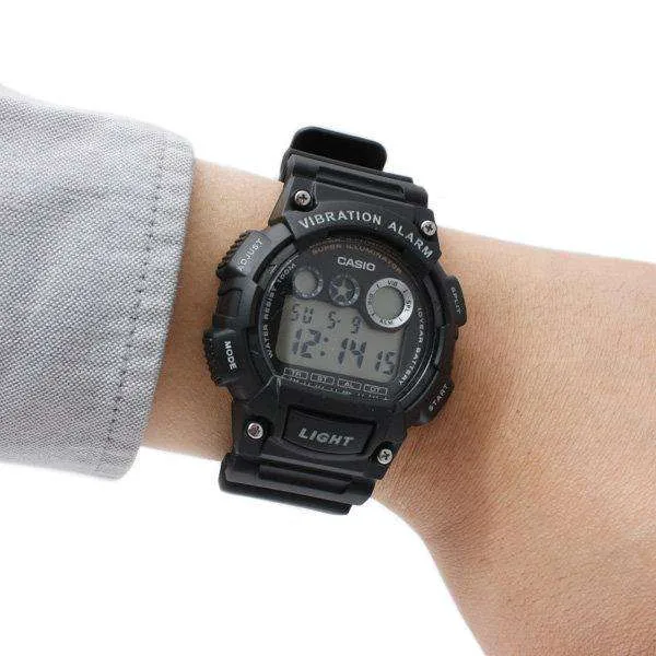 Casio W-735H-1A Black Resin Watch for Men