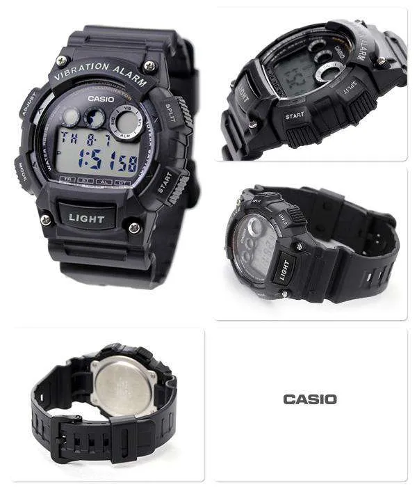 Casio W-735H-1A Black Resin Watch for Men