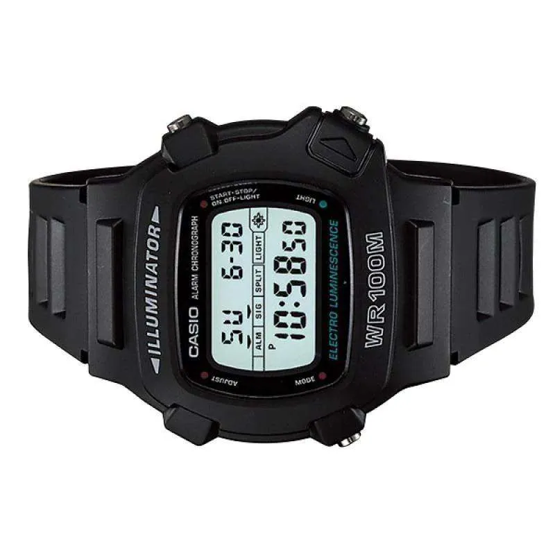 Casio W-740-1VSD Black Resin Watch for Men