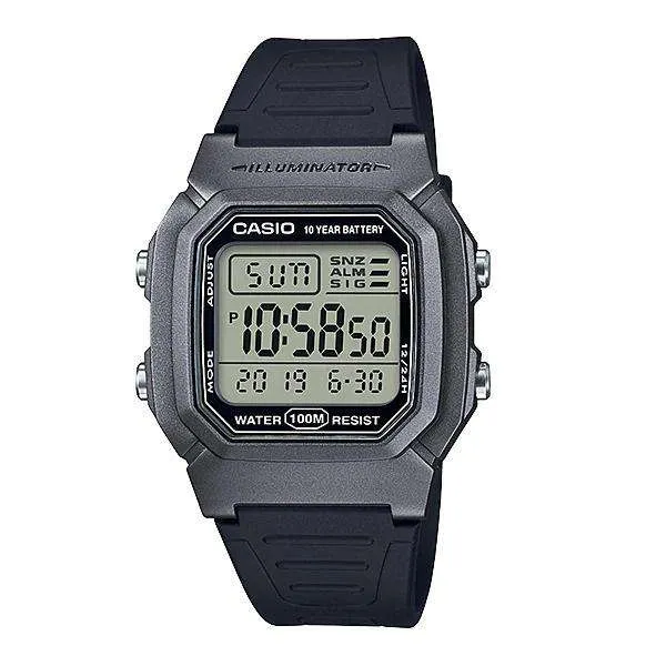 Casio W-800HM-7AVDF Black Resin Watch for Men and Women