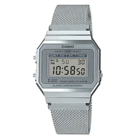 Casio Watch Digital Vintage Classic Milanese A700WM-7ADF