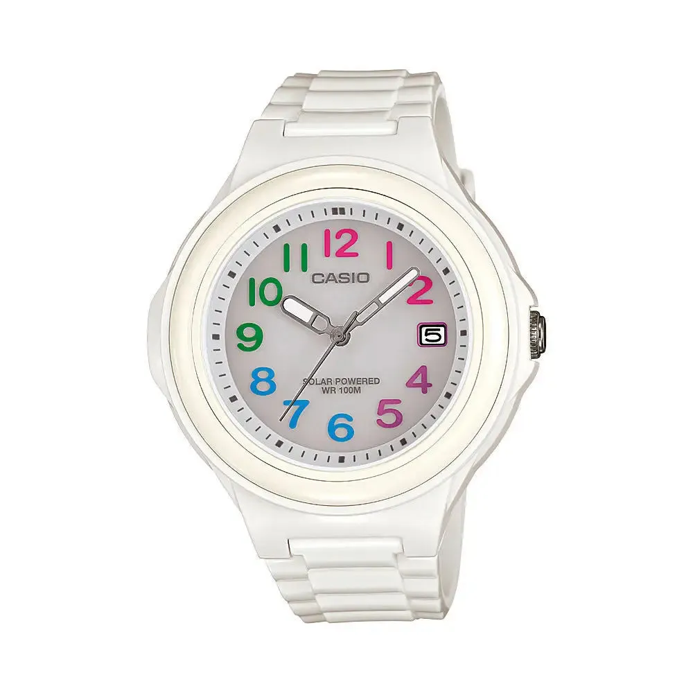 Casio Women's Solar Analog White Watch