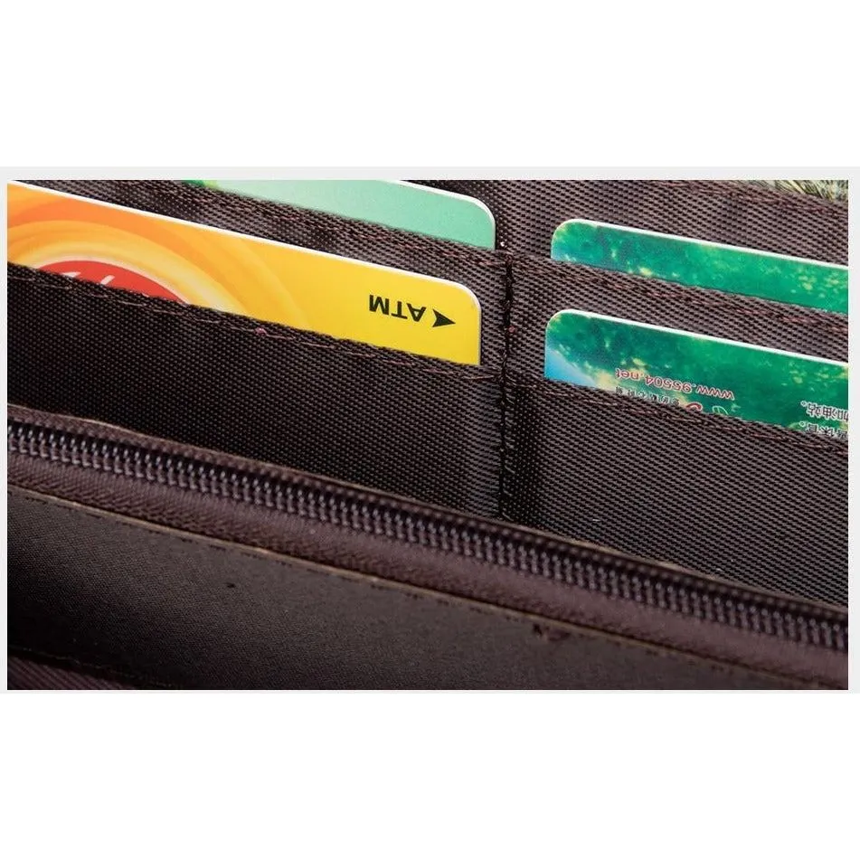 Chic Leather Multicolor Phone Clutch Wallet