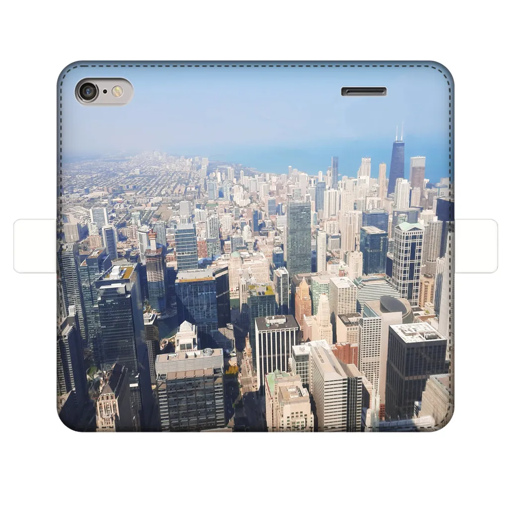 Chicago Skyline Fully Printed Wallet Cases