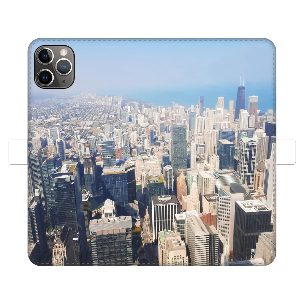 Chicago Skyline Fully Printed Wallet Cases