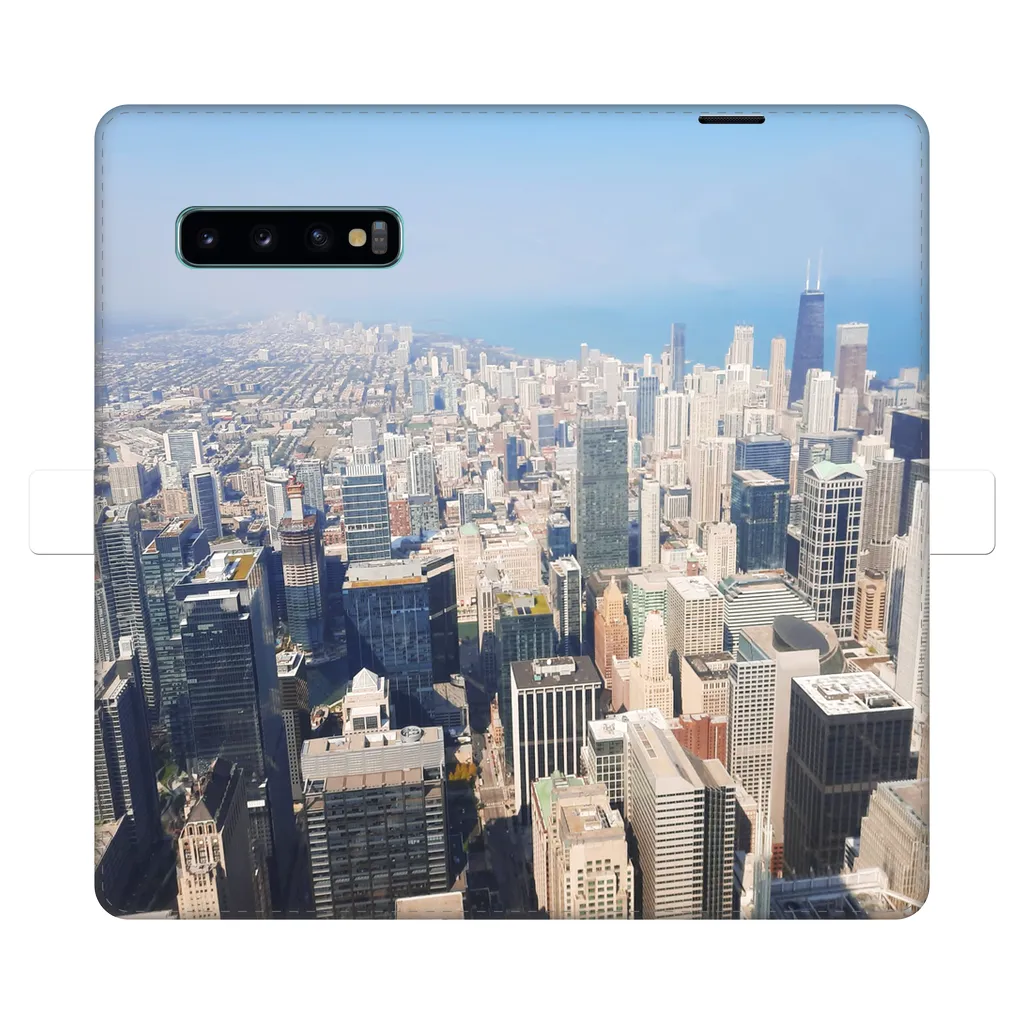 Chicago Skyline Fully Printed Wallet Cases