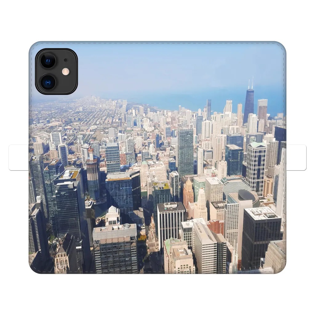 Chicago Skyline Fully Printed Wallet Cases