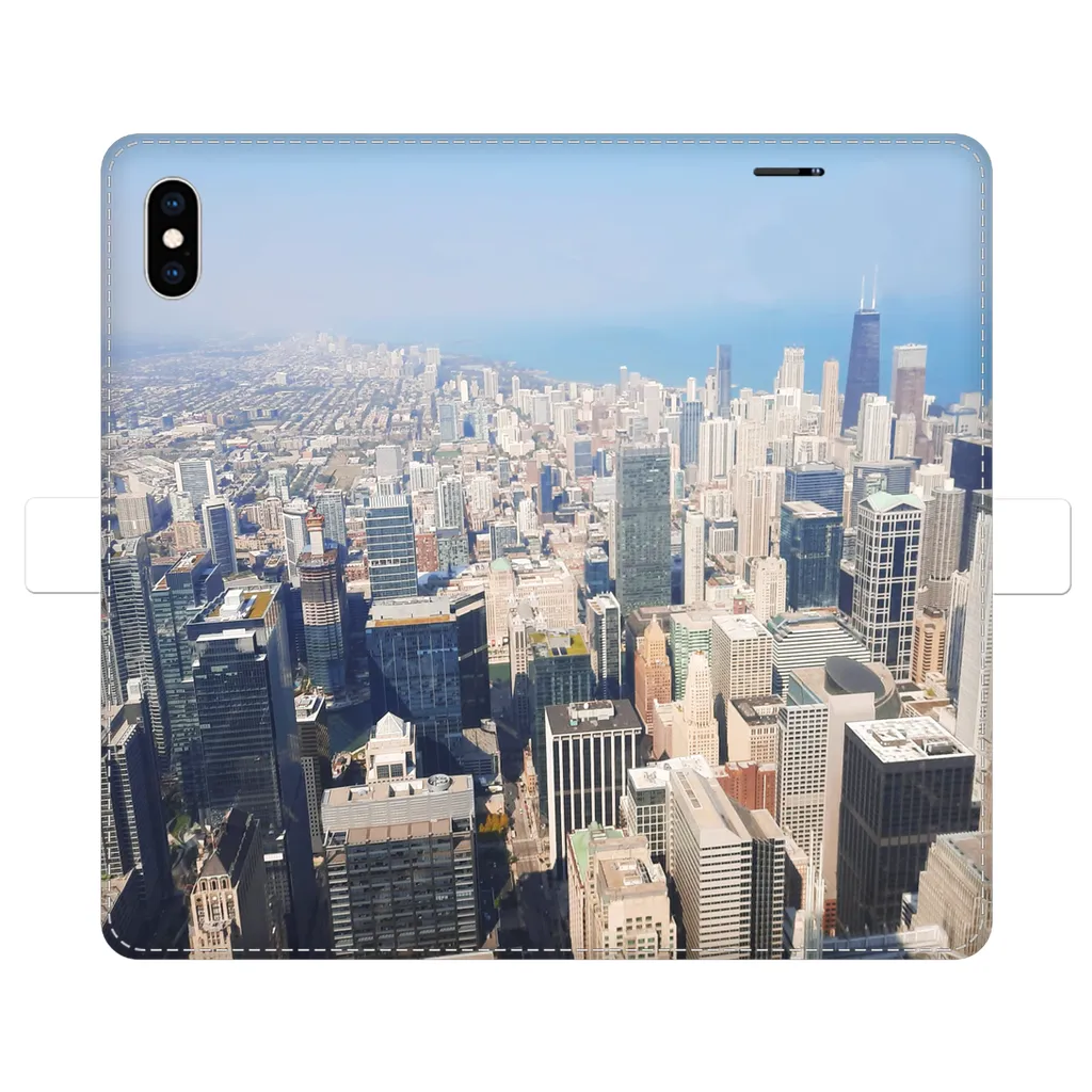 Chicago Skyline Fully Printed Wallet Cases