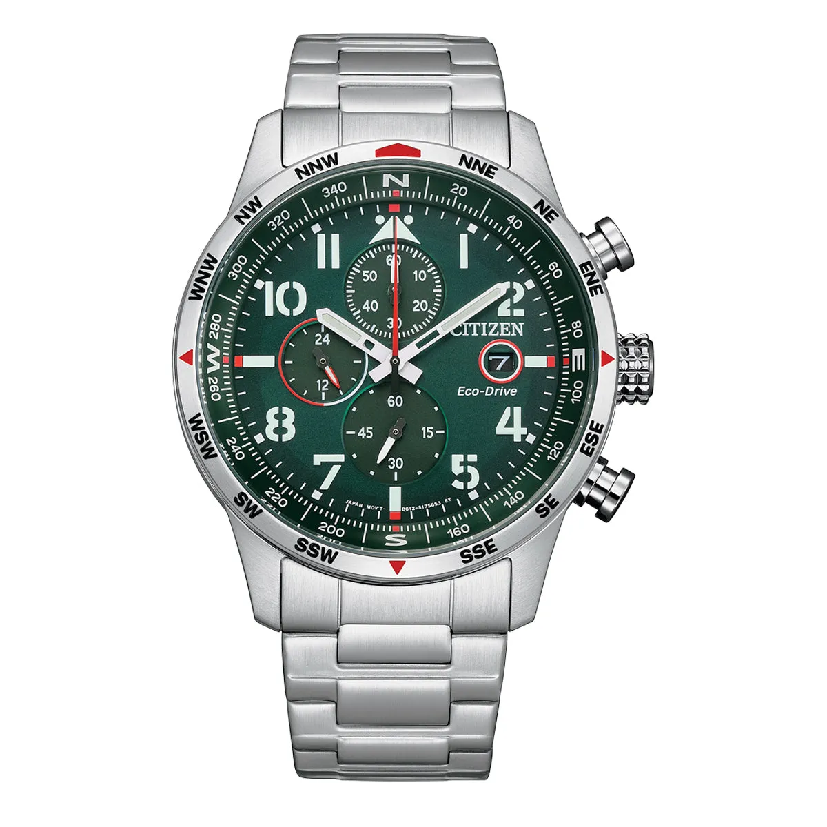 Citizen Chronograph Eco-Drive Men's Green Watch CA0791-81X