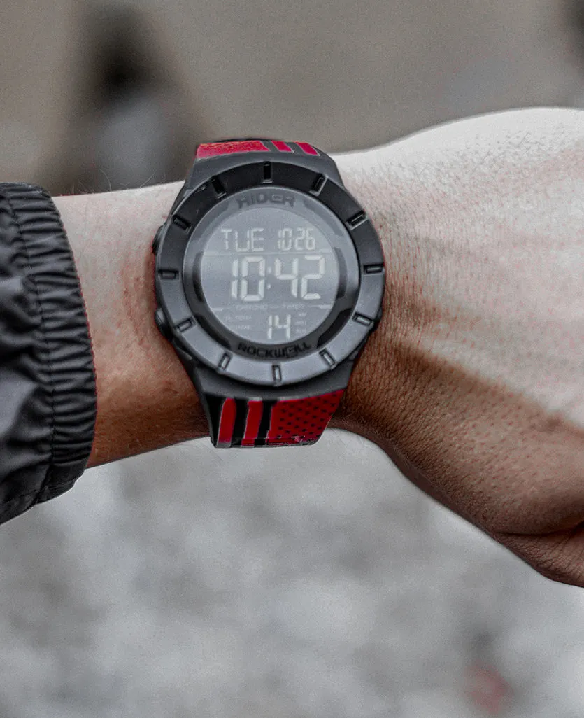 Coliseum Fit™ Assault - Red Edition (Phantom Black) Watch