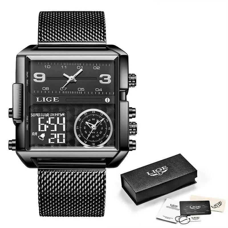 Creative Watch For Men Top Luxury Square Sports Quartz Wristwatches MSCWML57