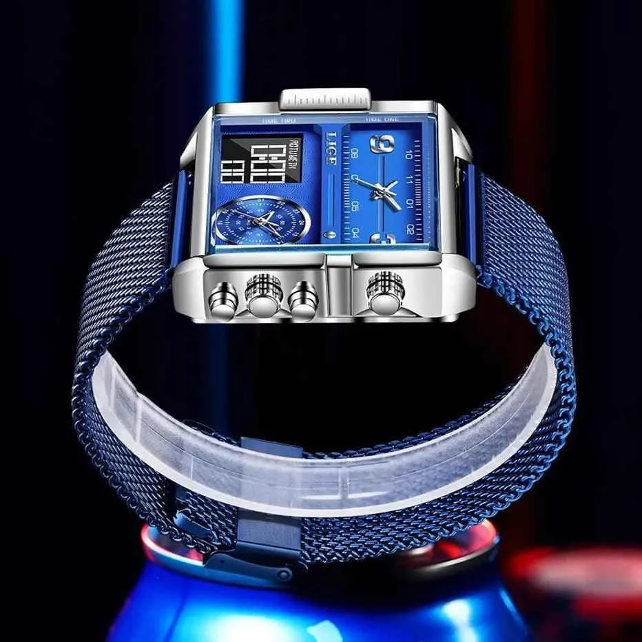 Creative Watch For Men Top Luxury Square Sports Quartz Wristwatches MSCWML57