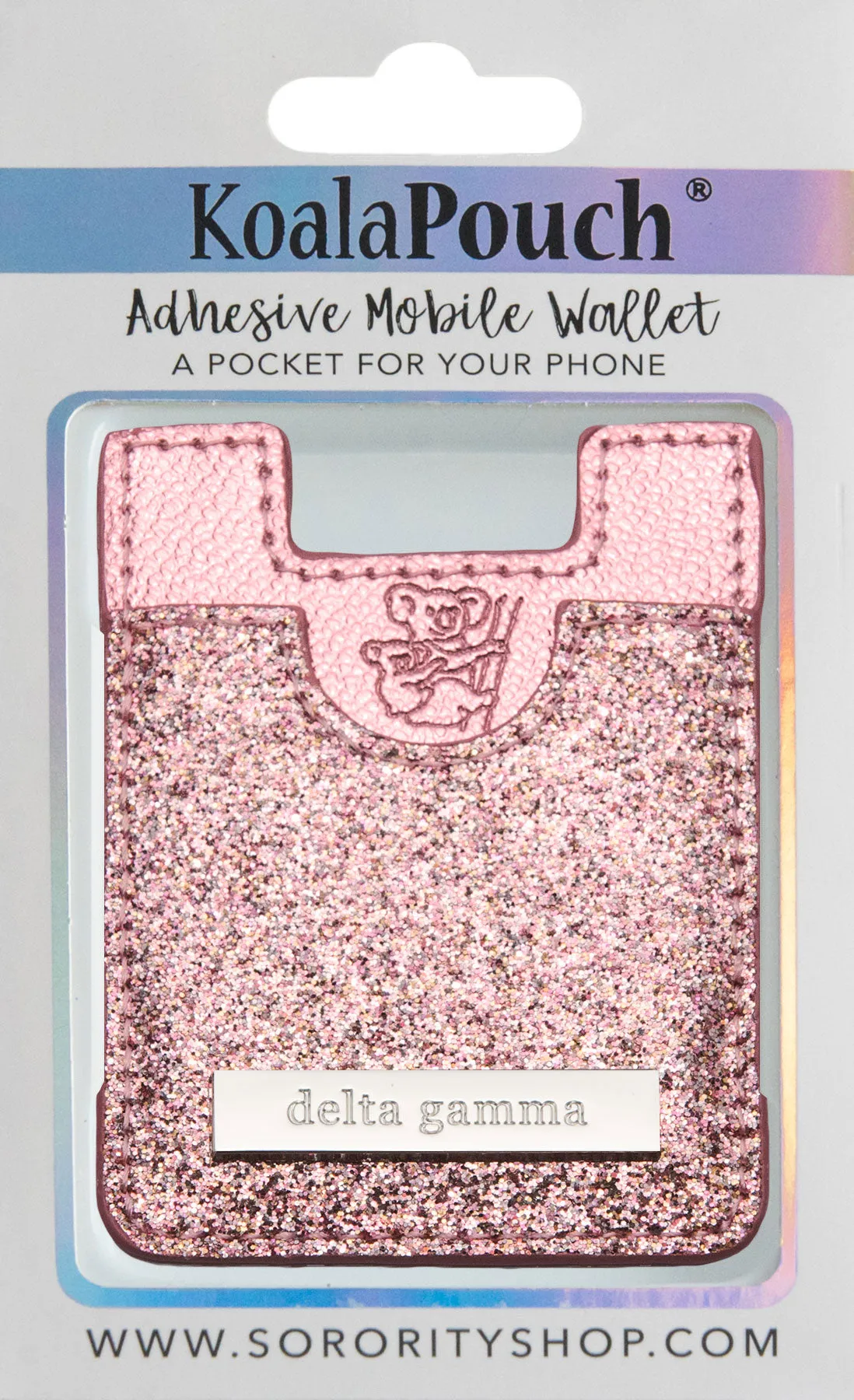 Delta Gamma Glitter Koala Pouch