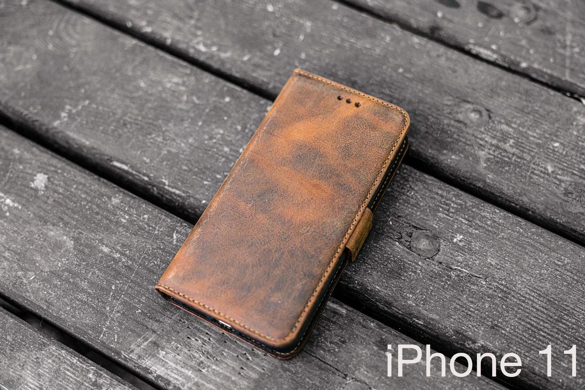 Detachable iPhone 11 Leather Wallet Case