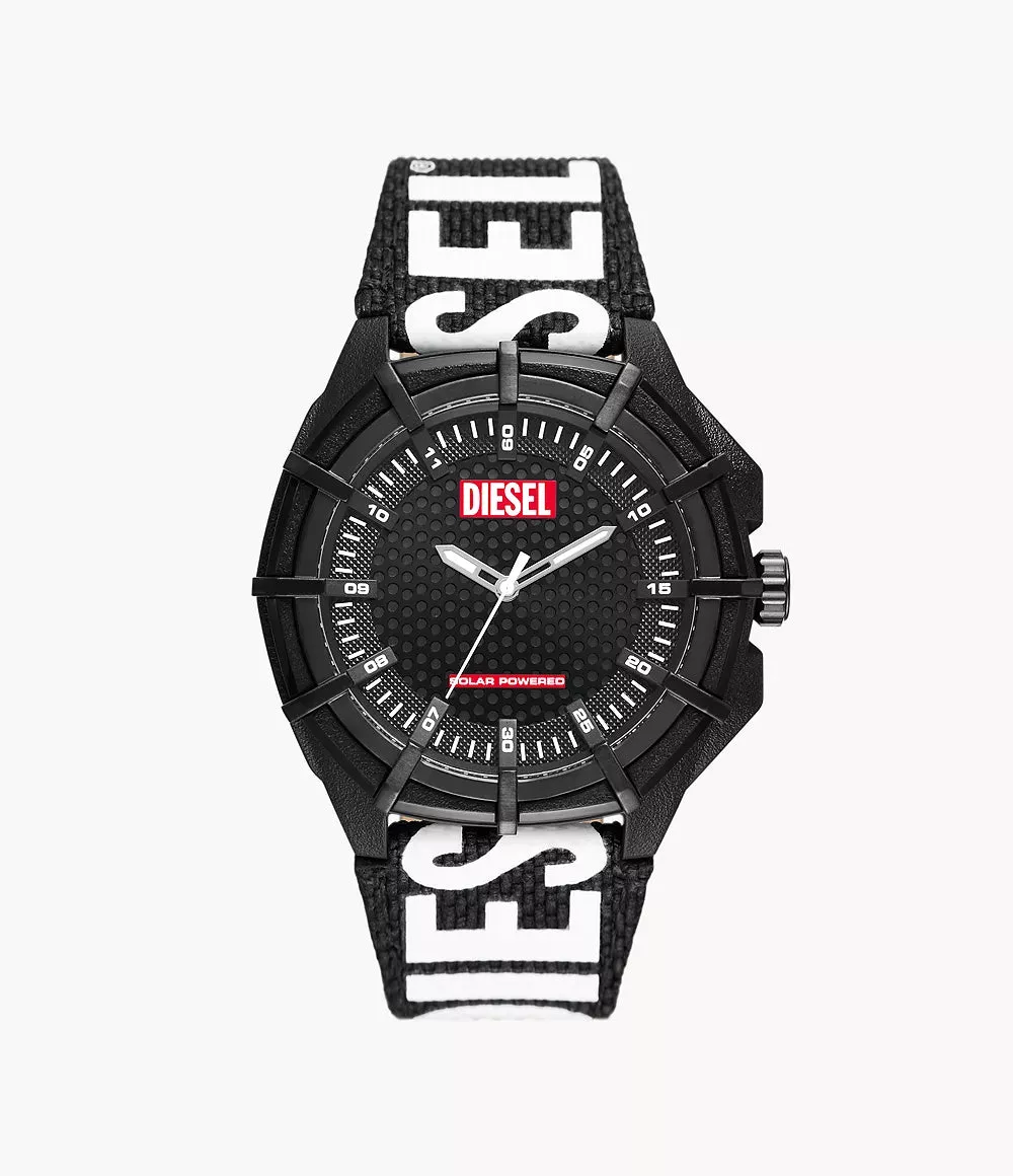 Diesel Framed Solar-Powered Black rPET Watch DZ4654