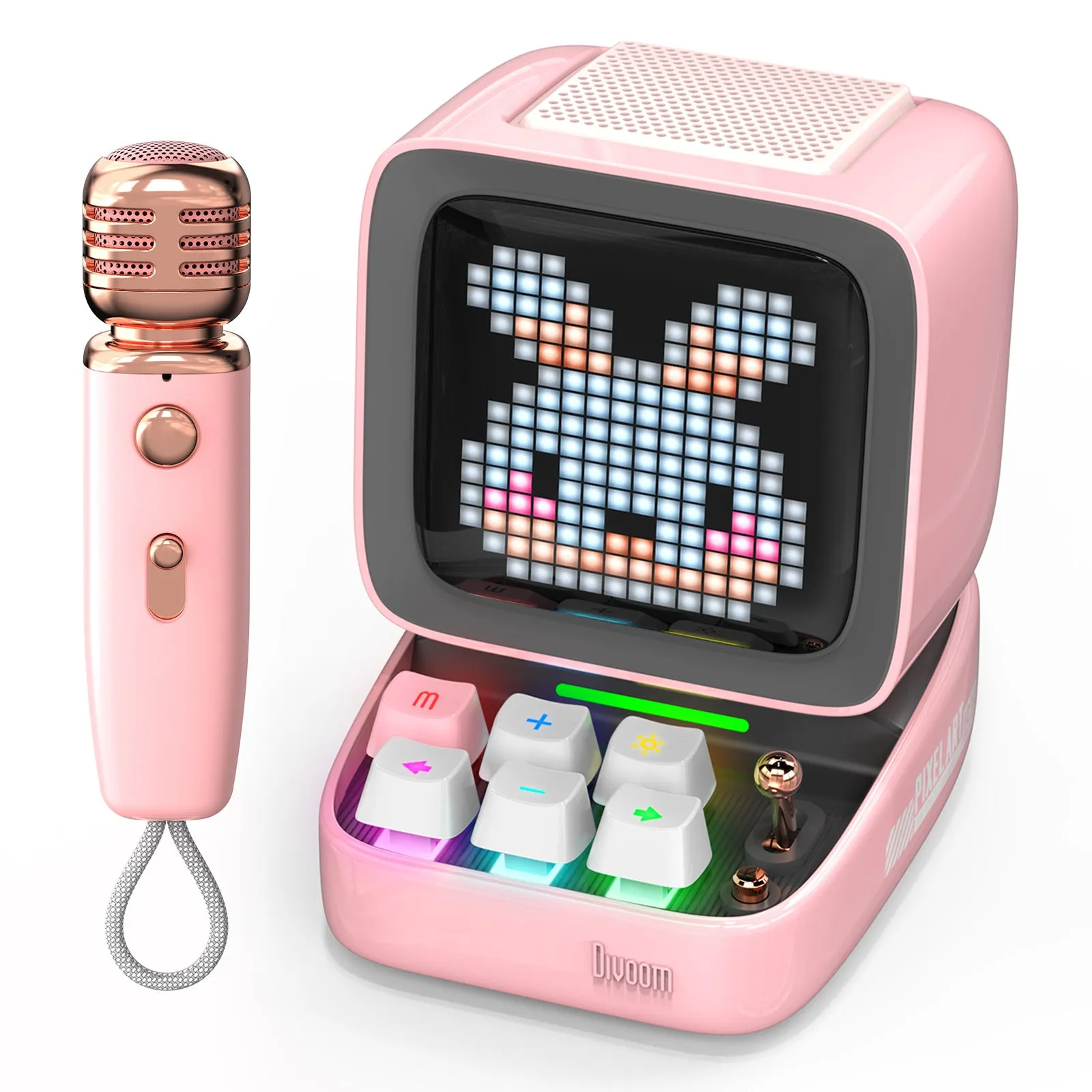 Divoom Ditoo-Mic Mini Karaoke Machine Pixel Art Bluetooth Speaker