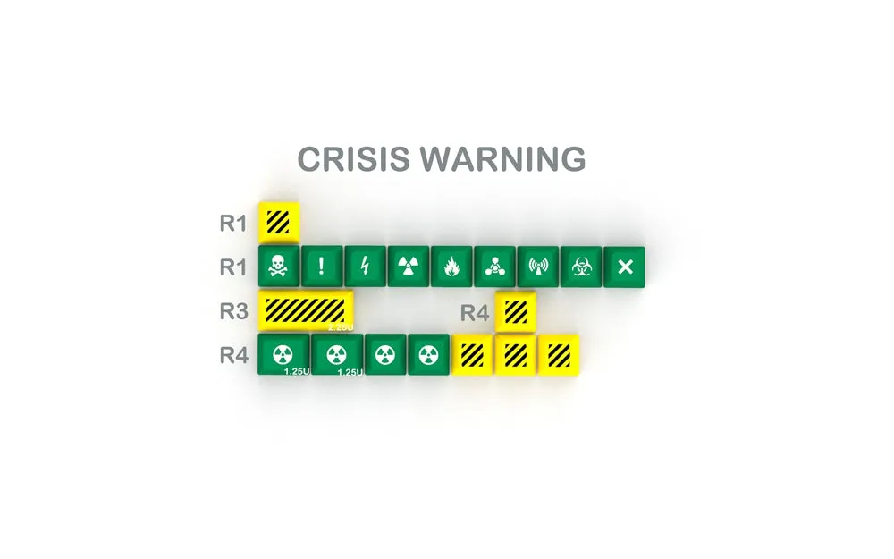 Domikey SA abs doubleshot keycap set Crisis SA profile for mx stem keyboard