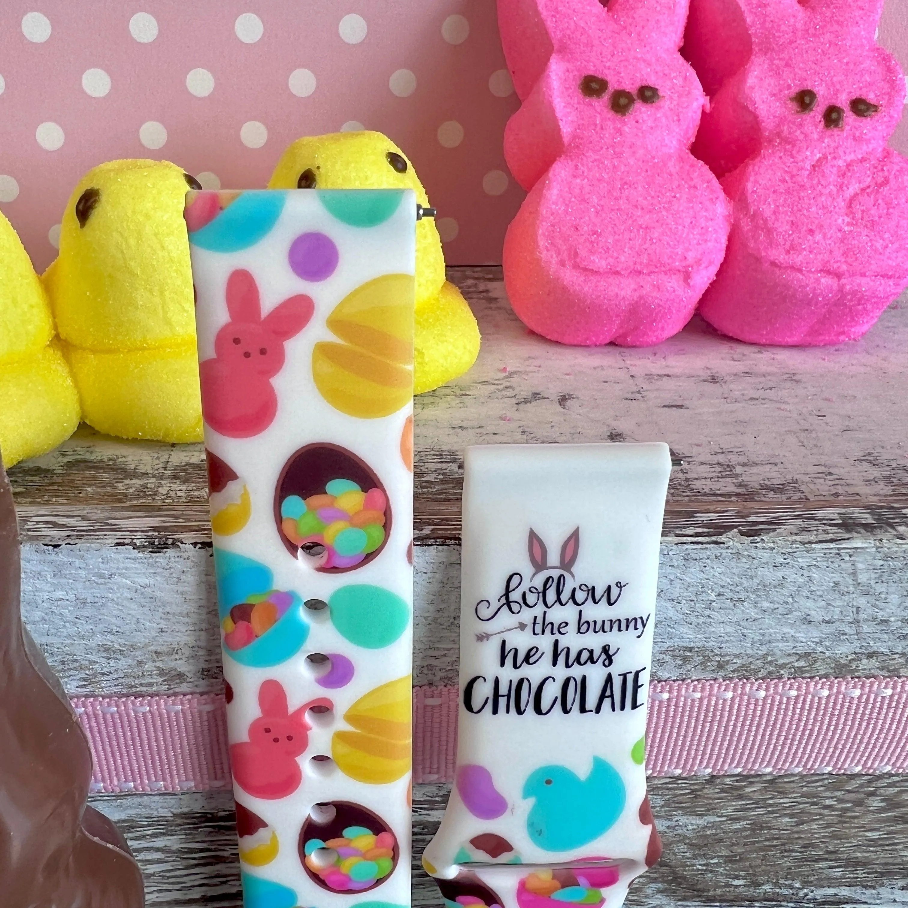 Easter Candy Print Silicone Band For Samsung Watch