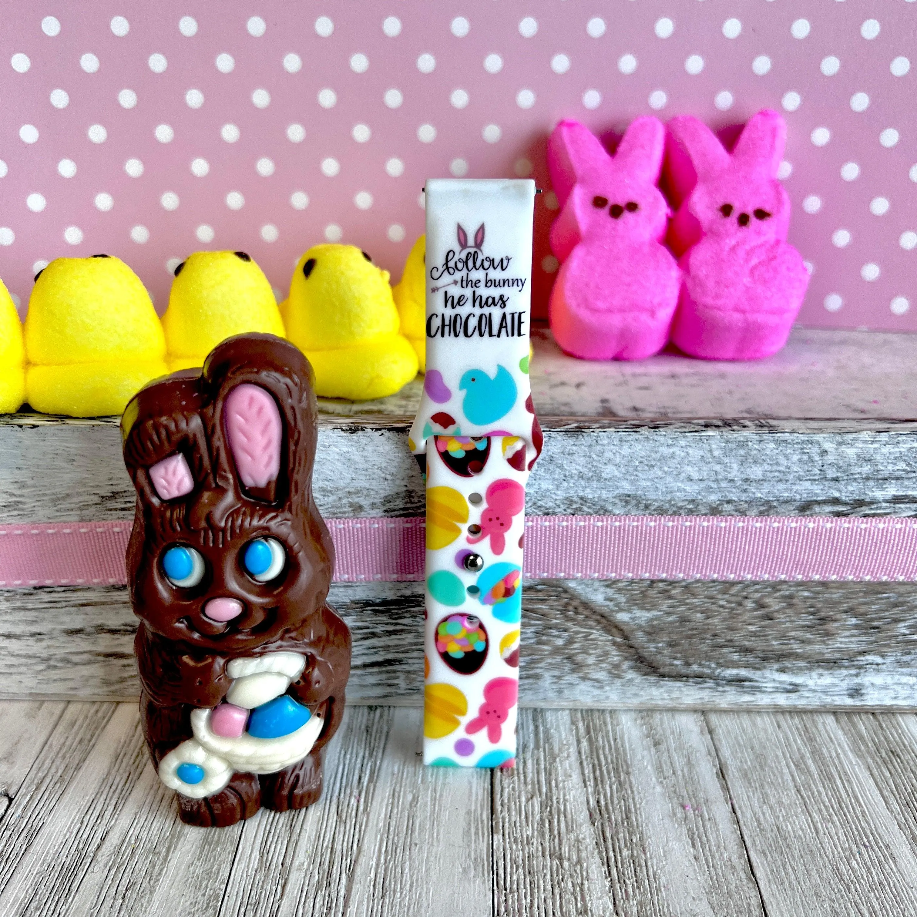 Easter Candy Print Silicone Band For Samsung Watch