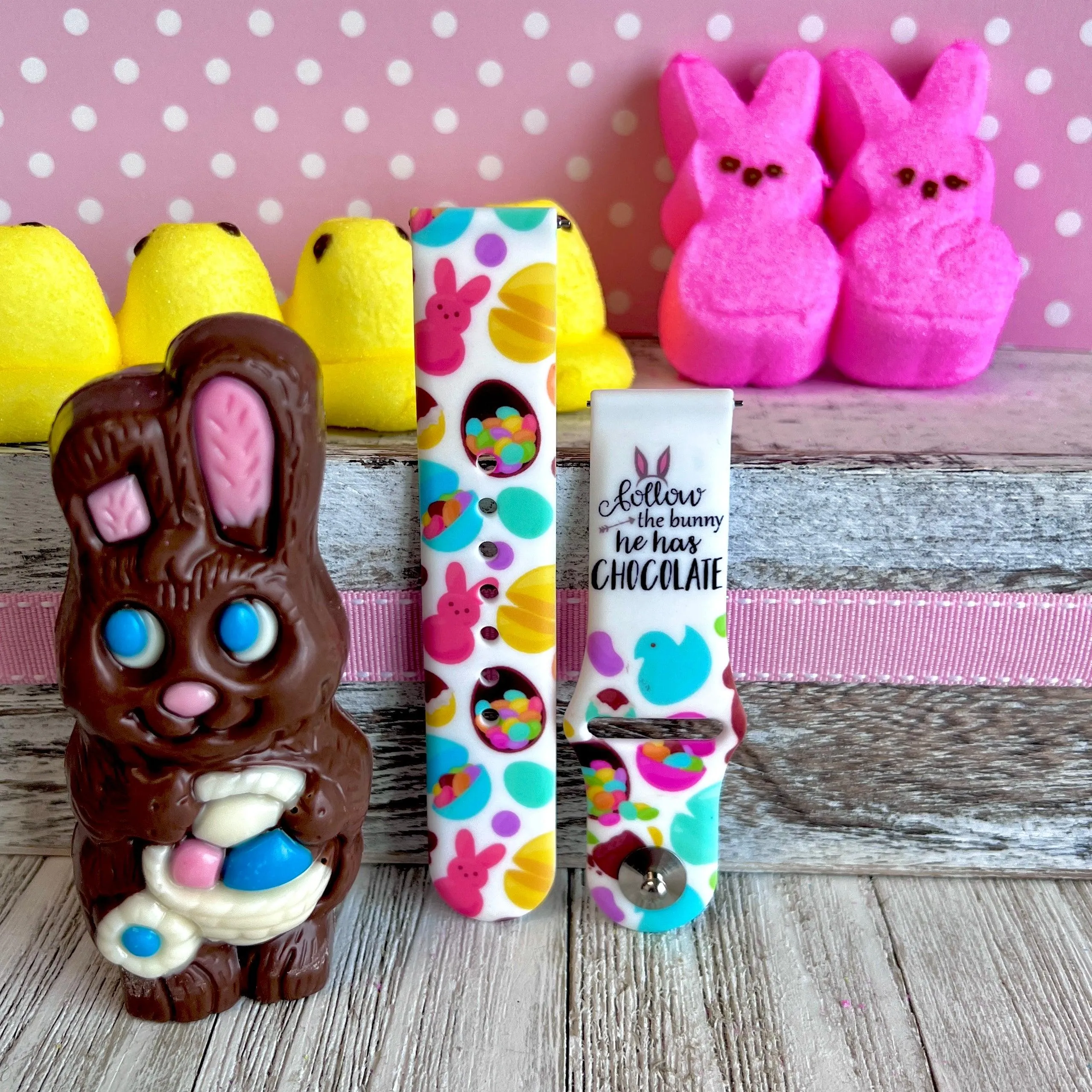 Easter Candy Print Silicone Band For Samsung Watch